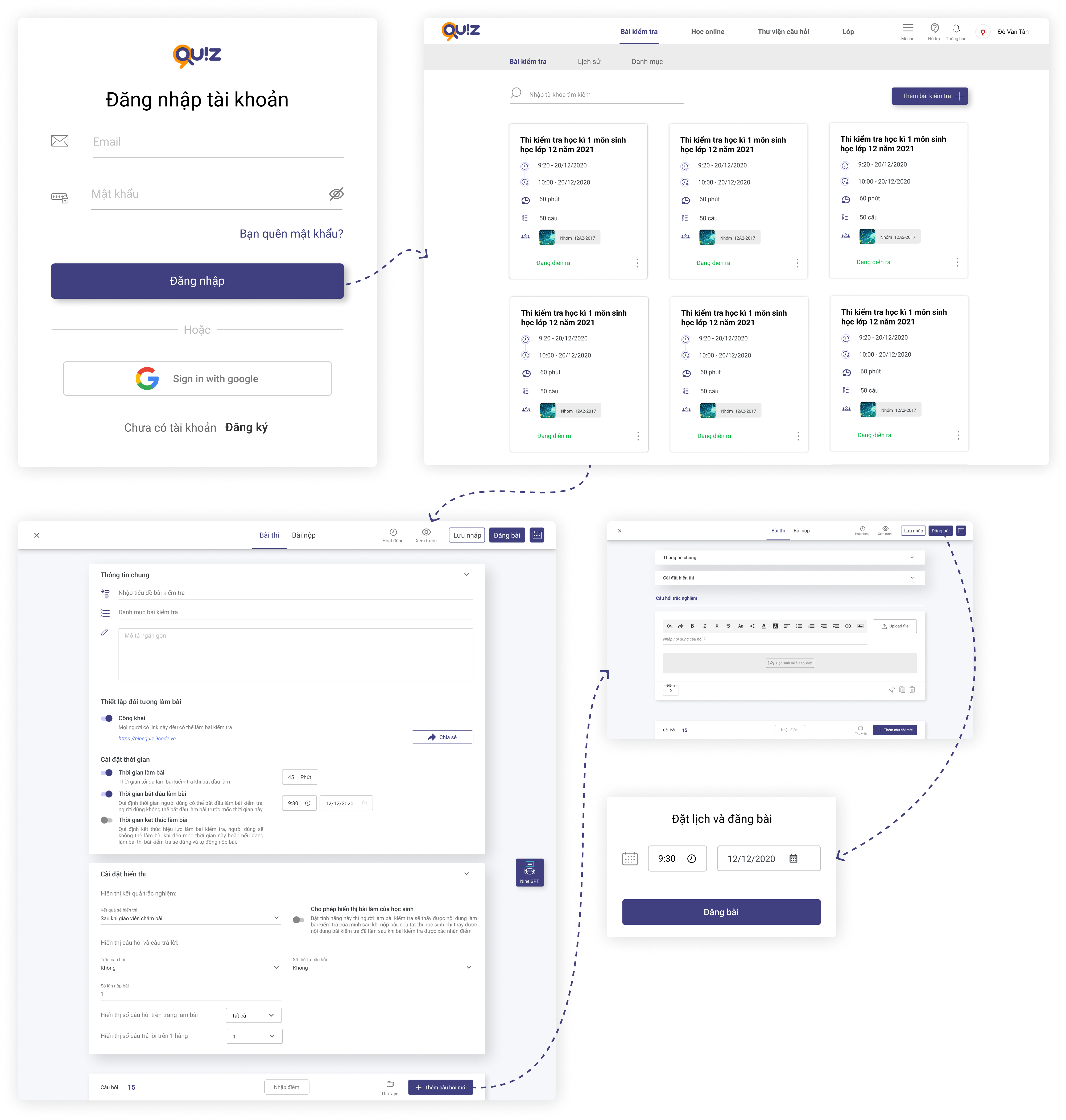 Create an essay test