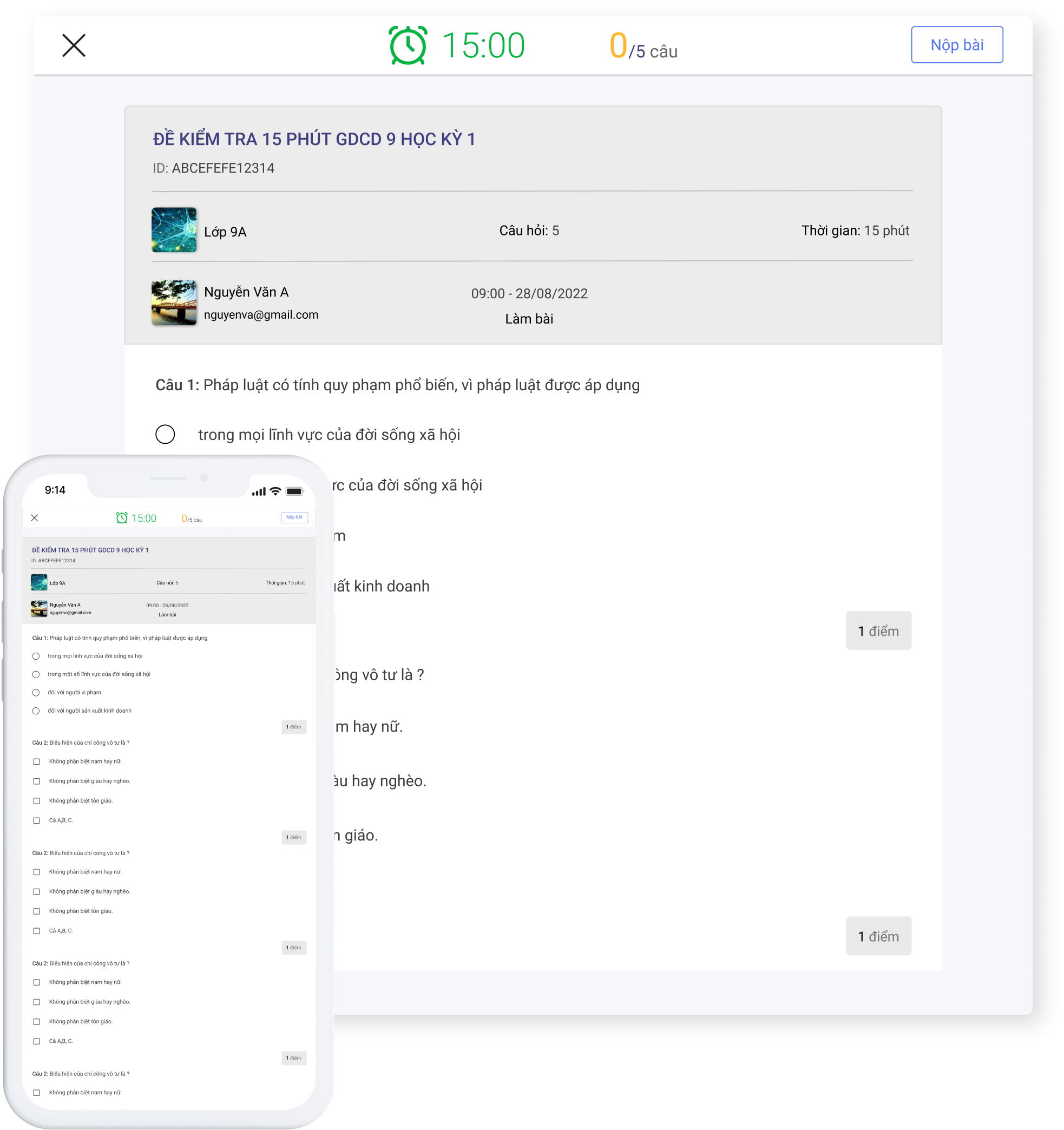 Bí quyết làm trắc nghiệm online đạt điểm cao