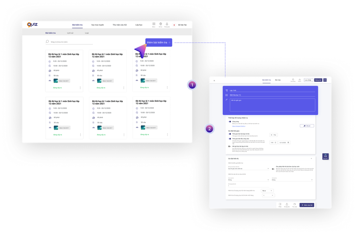 온라인 화학 객관식 시험 만들기 지침