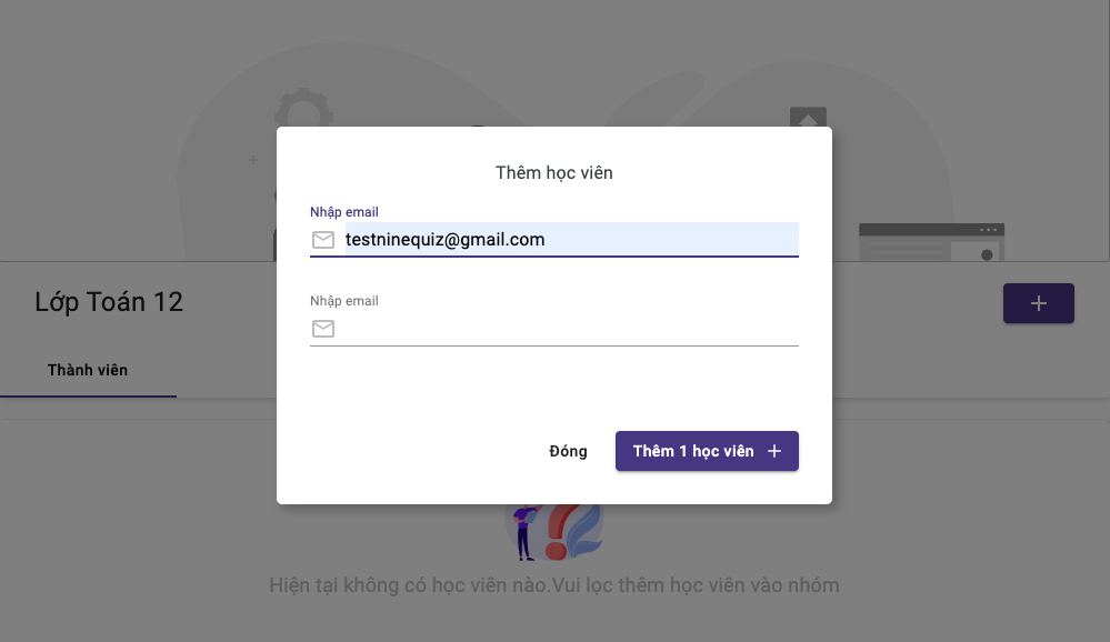 Chia sẻ cách tạo lớp học online trên Ninequiz