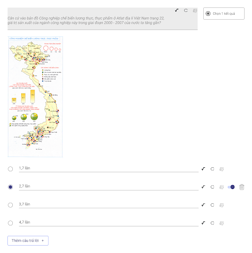 Soạn đề thi môn Địa tích hợp Atlat Địa lí Việt Nam trên Ninequiz