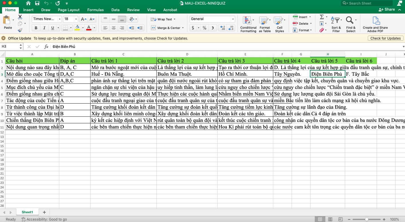 Soạn bài kiểm tra môn Sinh học nhanh chóng