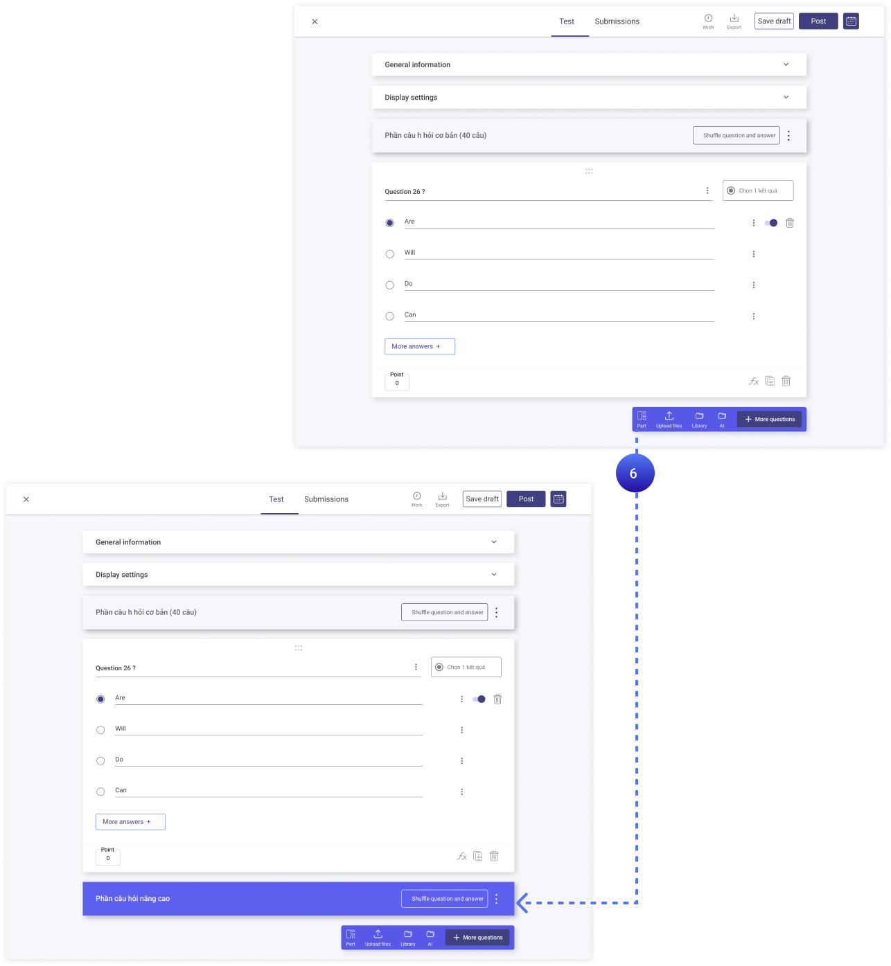 Phần mềm trộn câu hỏi trắc nghiệm online Ninequiz