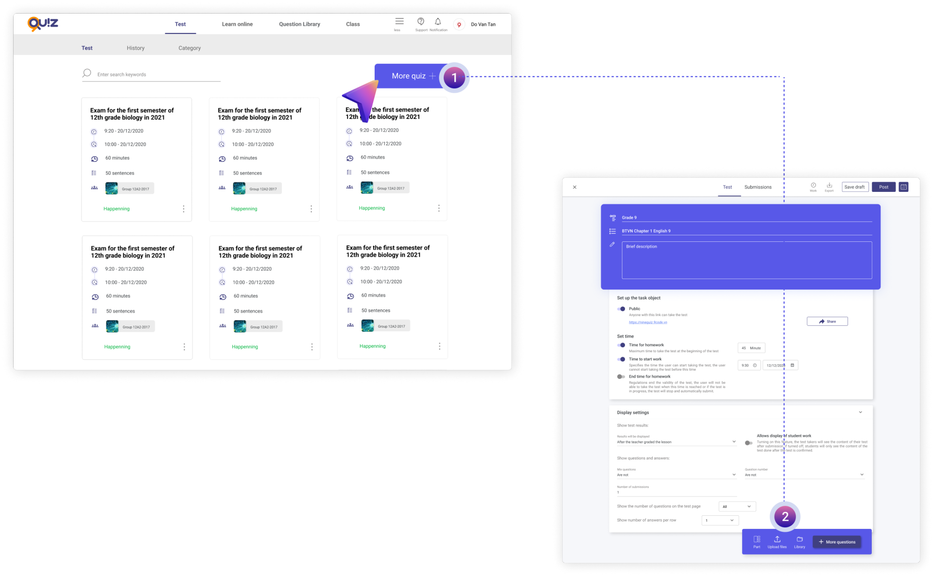 在Ninequiz创建选择题时的突出特点